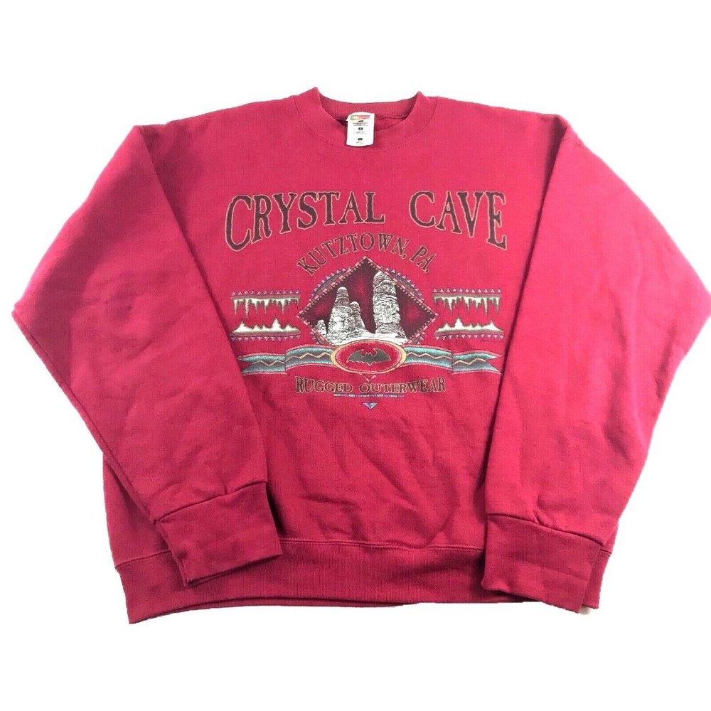 Crystal Cave Kutztown Penn Womens VTG Sweater Sz L
